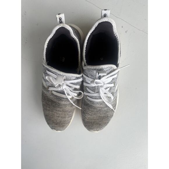 Adidas Cloudfoam Pure Womens Size 8.5 Gray White Athletic Running Shoes Sneakers - Picture 4 of 7